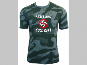 Dead Kennedys - Nazi Punks Fuck Off   nočný maskáč-Nightcamo SPLINTER, pánske tričko 100%bavlna